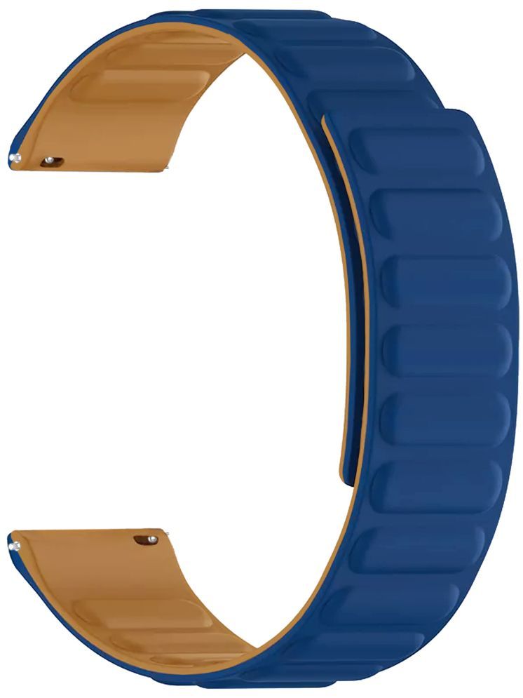     			ACM Watch Strap Magnetic Silicone 22mm compatible with Timex Iconnect Go Plus Smartwatch Luxury Band Dark Blue