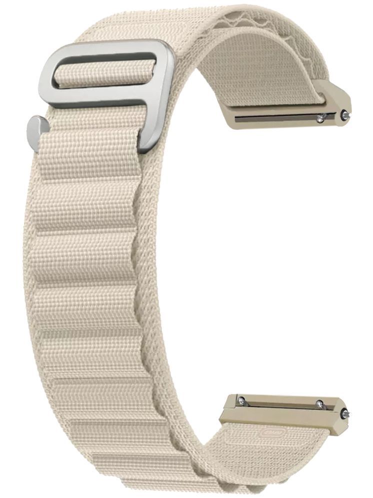     			ACM Watch Strap Nylon 22mm compatible with Timex Calling Ace Smartwatch Sports Hook Band White