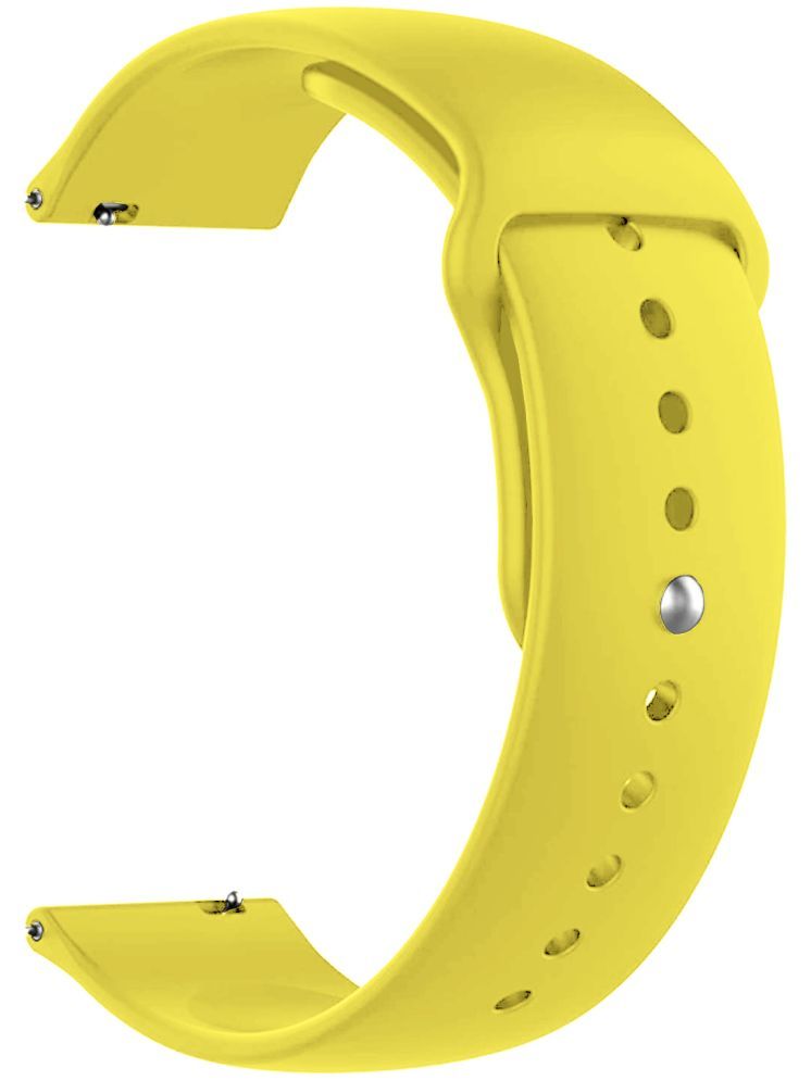     			ACM Watch Strap Silicone Belt 22mm compatible with Timex Calling Ace Smartwatch Sports Band Yellow