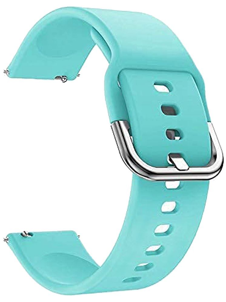     			ACM Watch Strap Silicone Belt 22mm compatible with Acwo Fwit Sx Smartwatch Sports Hook Band Light Blue