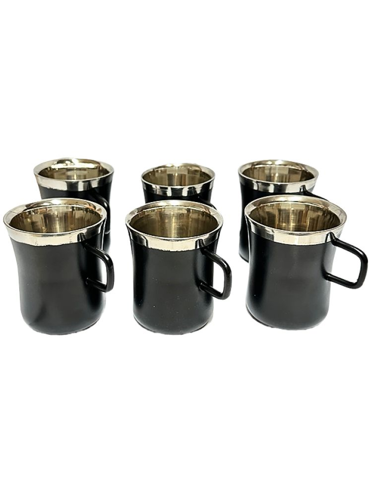     			Dynore 6 Mug Stainless Steel Coffee Mug 90 mL ( Pack of 6 )