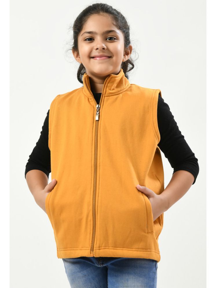     			IndiWeaves Girls Woollen Light Weight Jacket For ( Pack of 1 , Yellow )