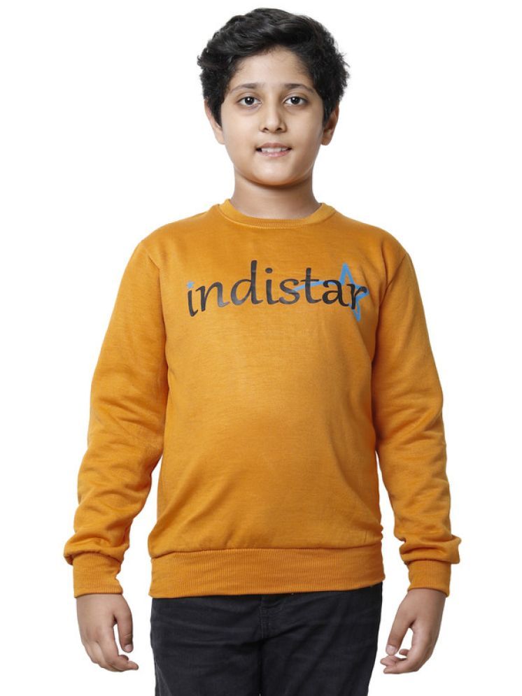     			IndiWeaves Pack of 1 Boys Fleece Sweatshirt ( Yellow )