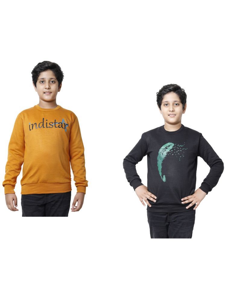     			IndiWeaves Pack of 2 Boys Fleece Sweatshirt ( Multicolor )