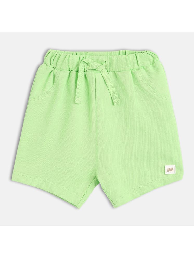     			MINI KLUB Pack of 1 Cotton Shorts For Baby Boys ( Green )