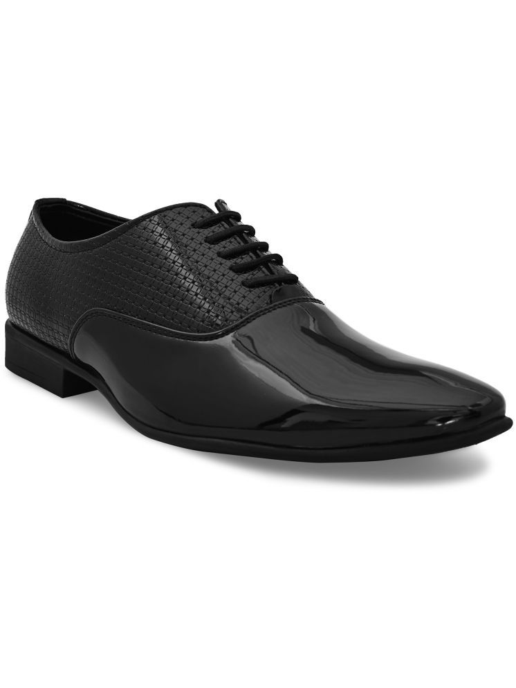     			San Frissco Black Men's Derby Formal Shoes