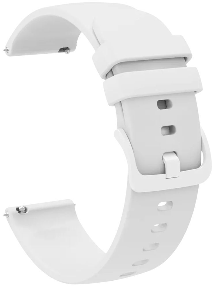     			ACM Watch Strap Silicone Belt 22mm compatible with Acwo Fwit Go On Smartwatch Color Hook Band White