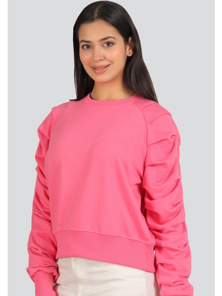     			Do & Be Cotton - Fleece Women's Non Hooded Sweatshirt ( Pink )