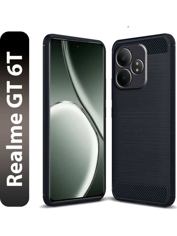     			Knotyy Plain Cases Compatible For Silicon Realme GT 6T 5G ( Pack of 1 )