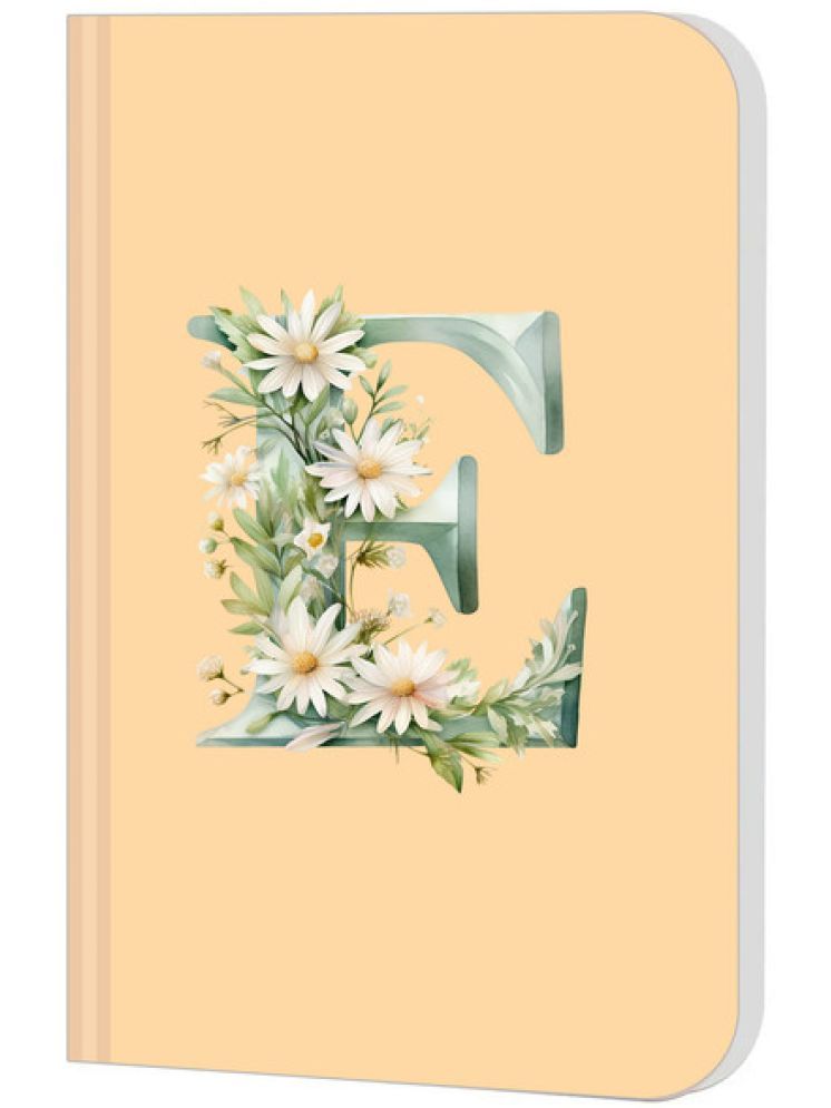     			Sketchfab Premium Soft Bound Notebook Diary for Girls, Boy and Women (A5, 80 GSM, 144 Unruled Pages) Floral Design E Lasercut Regular A5 For Office School College Unruled Pages Journal, Gift (Initial E)