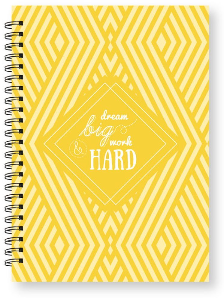     			Sketchfab Spiral-Bound, Notebooks, For Writing Personal, Students And Office School, Home Use Eco-Friendly Pocket Size Notepad, Blank Pack Of 1 Unruled| (A5, 144 Pages, 80 GSM) (Dream Big Work Hard)