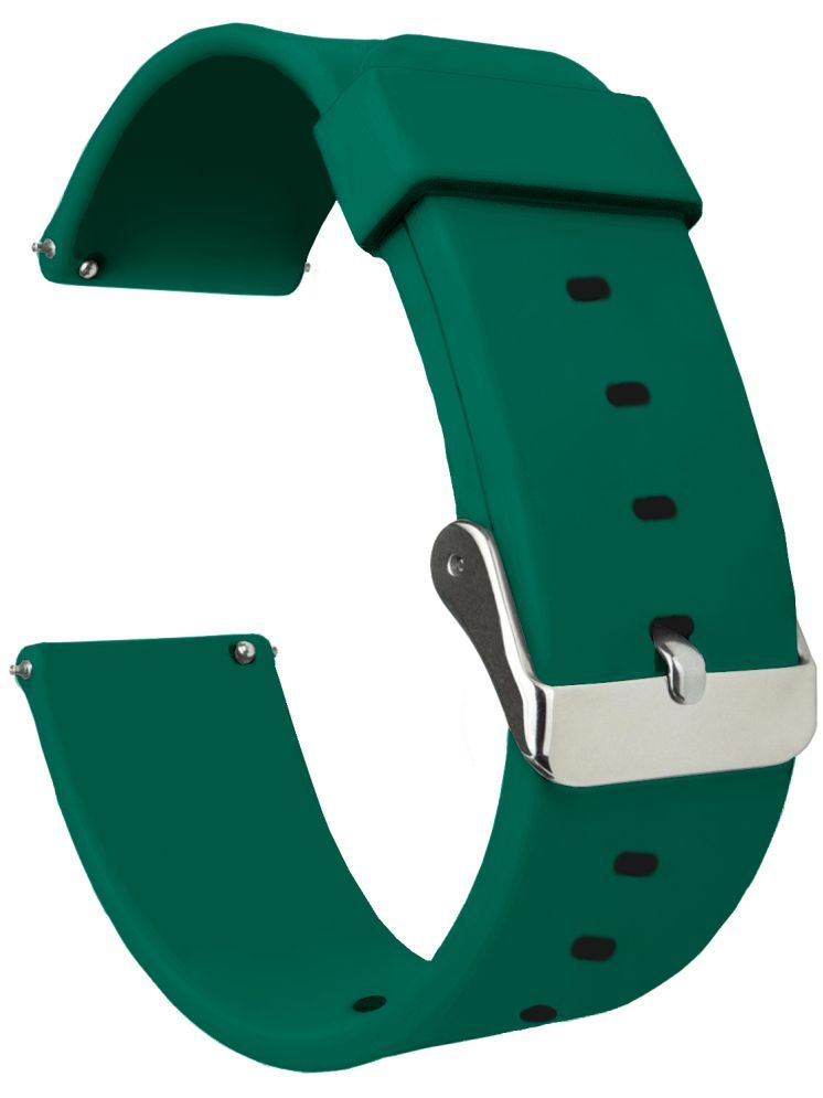     			ACM Watch Strap Silicone Belt 22mm compatible with Zebronics Zeb Hydra Smartwatch Casual Classic Band Green