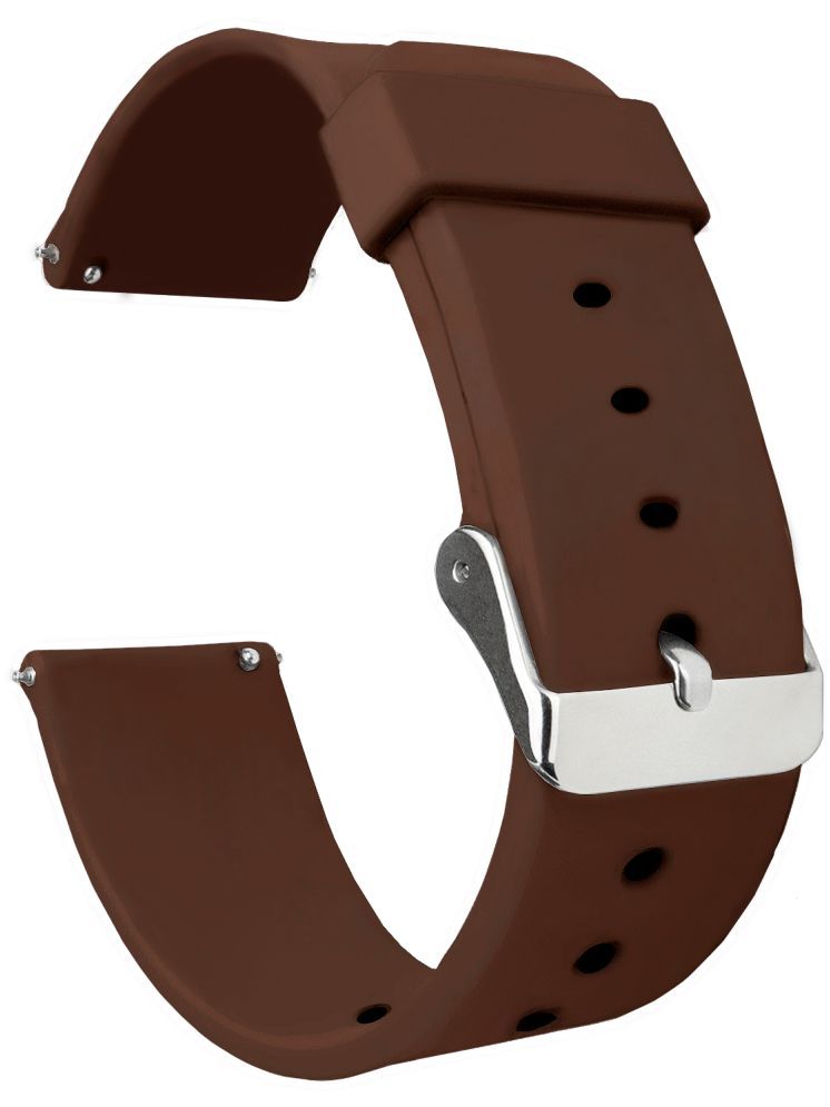     			ACM Watch Strap Silicone Belt 22mm compatible with Boat Enigma Ascend Smartwatch Casual Classic Band Brown