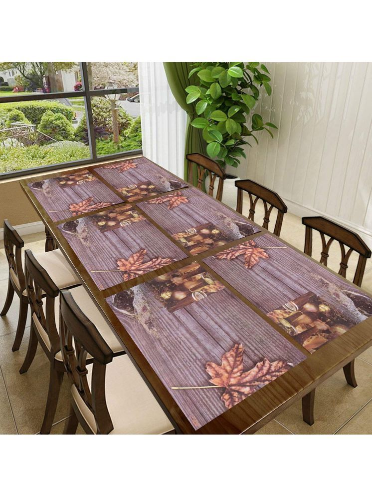     			CreadCraft PVC Solid Rectangle Table Mats ( 40 cm x 30 cm ) Pack of 1 - Multi