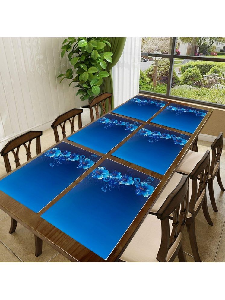     			CreadCraft PVC Solid Rectangle Table Mats ( 40 cm x 30 cm ) Pack of 1 - Multi