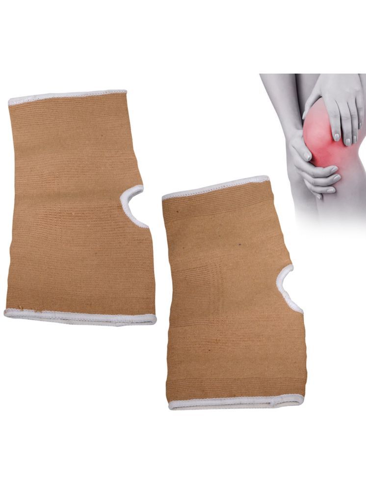     			JMALL Unisex Sports Knee Supports Pair of 2 Brown ( Free Size - Size )