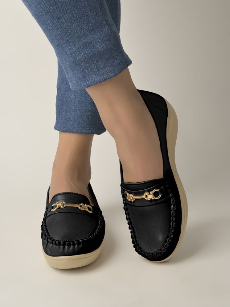     			Stylestry Black Women's Loafers