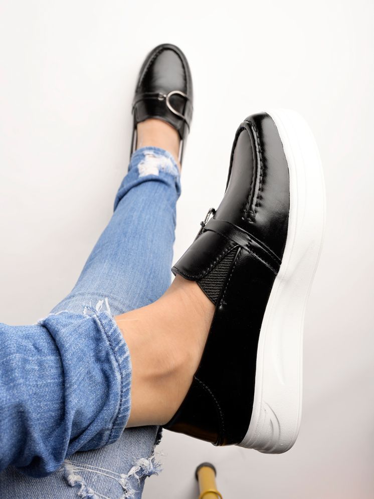     			Stylestry Black Women's Loafers