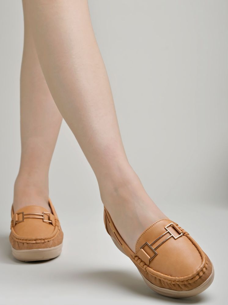     			Stylestry Tan Women's Loafers