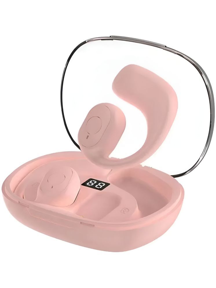     			VEhop U10 OWS OPEN EAR Bluetooth True Wireless (TWS) On Ear 30 Hours Playback Comfirtable in ear fit IPX4(Splash & Sweat Proof) Pink