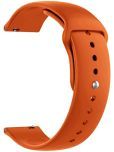 ACM Watch Strap Silicone Belt 22mm compatible with Noise Colorfit Pulse Grand 2 Smartwatch Sports Band Orange