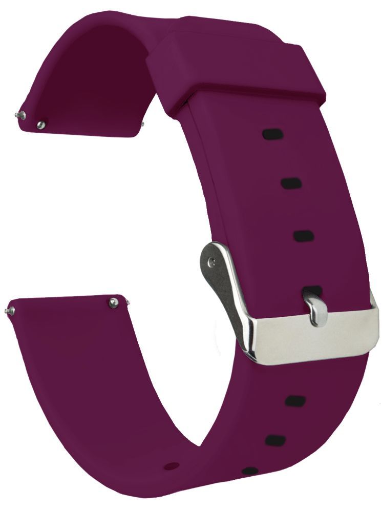     			ACM Watch Strap Silicone Belt 22mm compatible with Noise Noisefit Halo 2 Smartwatch Casual Classic Band Purple