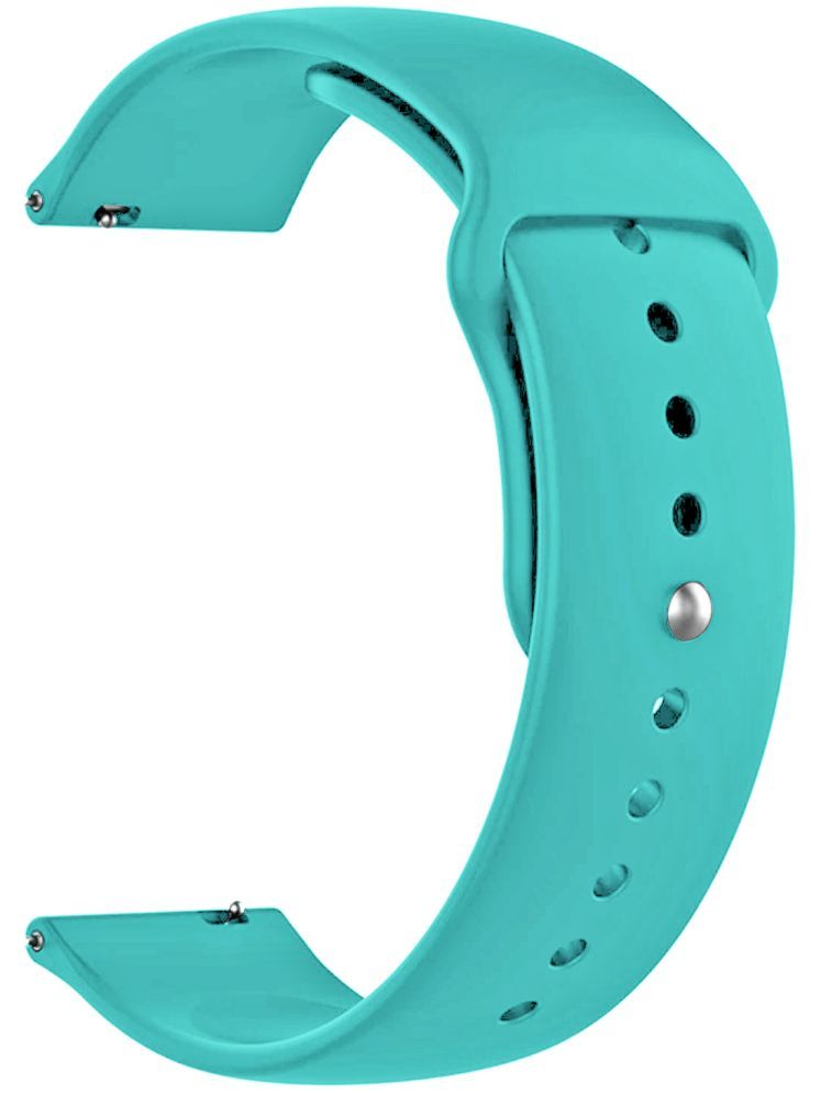     			ACM Watch Strap Silicone Belt 20mm compatible with Vibez By Lifelong Glam Smartwatch Sports Band Light Blue