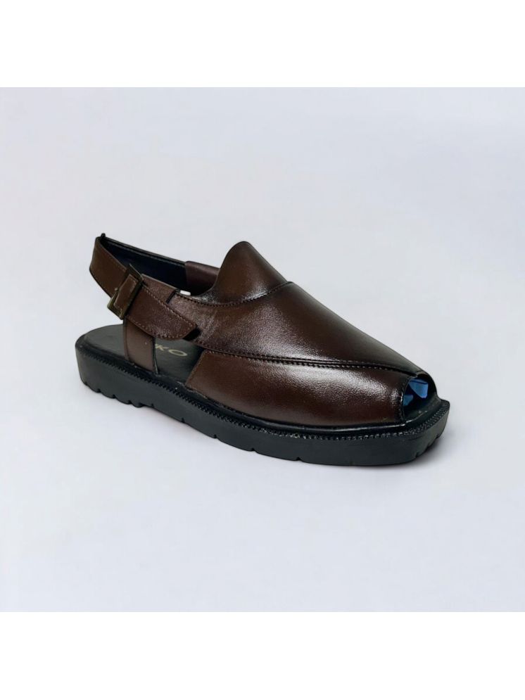     			Akiko - Brown Men's Sandals