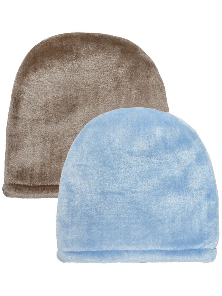     			Klotthe Pack of 2 Fleece Men's Cap ( Multiciolor 3 )