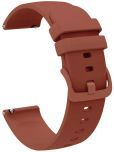 ACM Watch Strap Silicone Belt 22mm compatible with Fastrack Radiant Fx1 Smartwatch Color Hook Band Brown