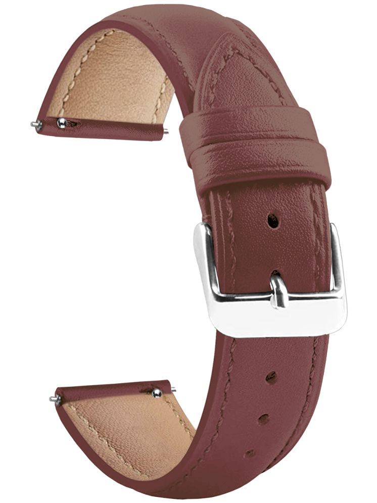     			ACM Watch Strap Leather Belt 22mm compatible with Fastrack Astor Fr2 Pro Smartwatch Casual Classic Band Brown