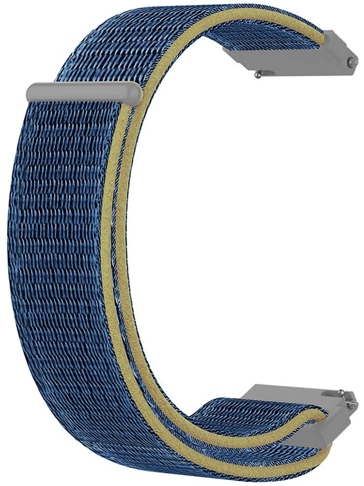     			ACM Watch Strap Nylon Soft 22mm compatible with Boult Forge Smartwatch Sports Band Blue