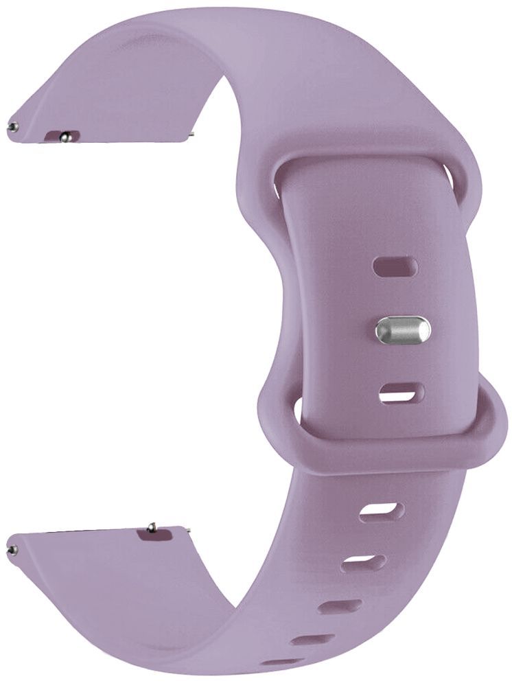     			ACM Watch Strap Silicone Belt 22mm compatible with Pebble Ultra Rapid Smartwatch Sports Dual Closure Band Purple