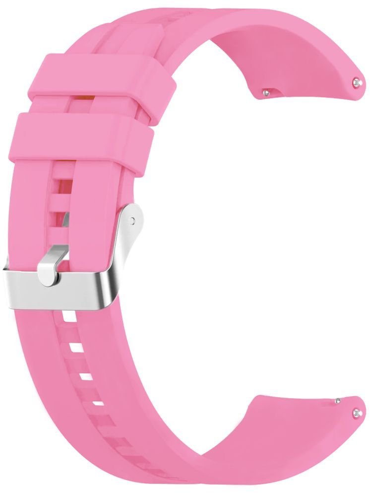     			ACM Watch Strap Silicone Belt 22mm compatible with Boat Wave Astra 3 Smartwatch Classic Band Light Pink