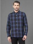 Red Tape Cotton Blend Regular Fit Checks Full Sleeves Men's Casual Shirt - Blue ( Pack of 1 )