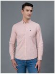 Red Tape Cotton Blend Regular Fit Solids Full Sleeves Men's Casual Shirt - Peach ( Pack of 1 )