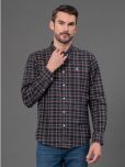 Red Tape Cotton Blend Regular Fit Checks Full Sleeves Men's Casual Shirt - Navy ( Pack of 1 )