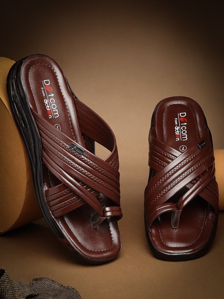     			Action - Brown Men's Sandals