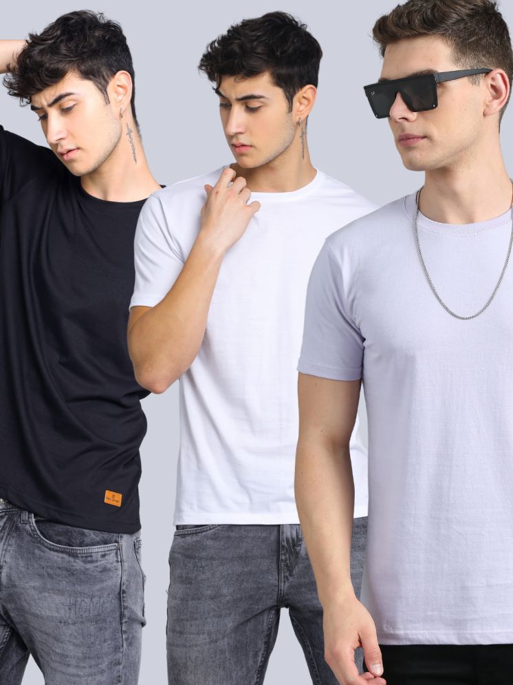     			Paul Street Pack of 3 Cotton Slim Fit Men's T-Shirt ( Multicolor3 )