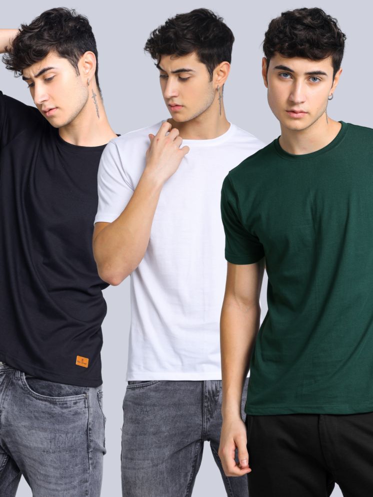     			Paul Street Pack of 3 Cotton Slim Fit Men's T-Shirt ( Multicolor3 )