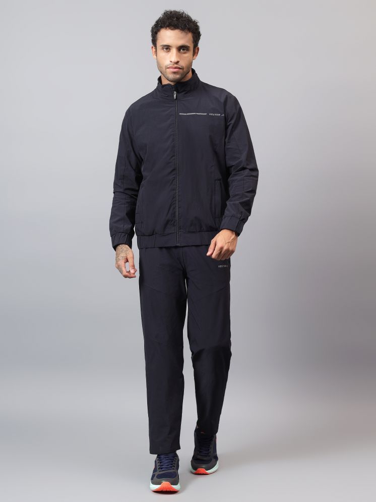     			Vector X Navy Polyester Regular Fit Solid Men's Sports Tracksuit ( Pack of 1 )