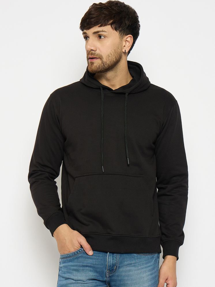     			BICHARA Fleece Hooded Men's Sweatshirt - Black ( Pack of 1 )