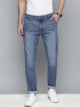 The Indian Garage Co Men Blue Slim Fit Light Fade Stretchable Jeans