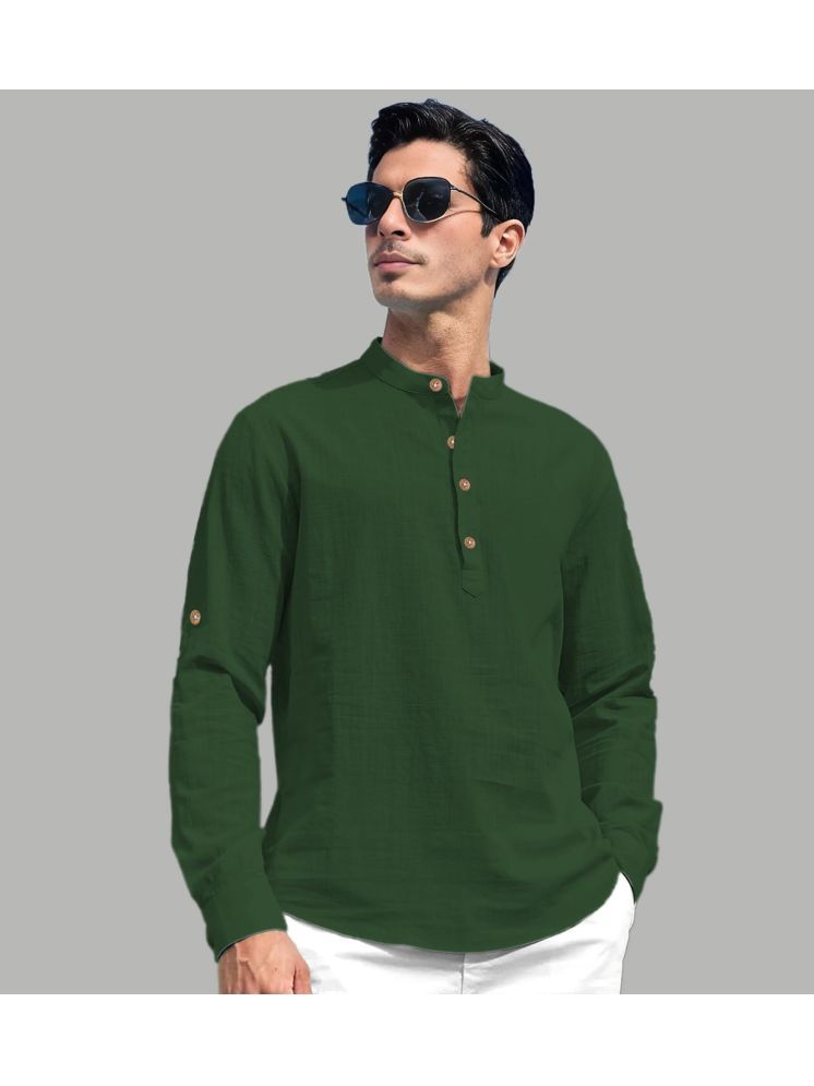     			Vida Loca Green Cotton Blend Men's Regular Kurta ( Pack of 1 )