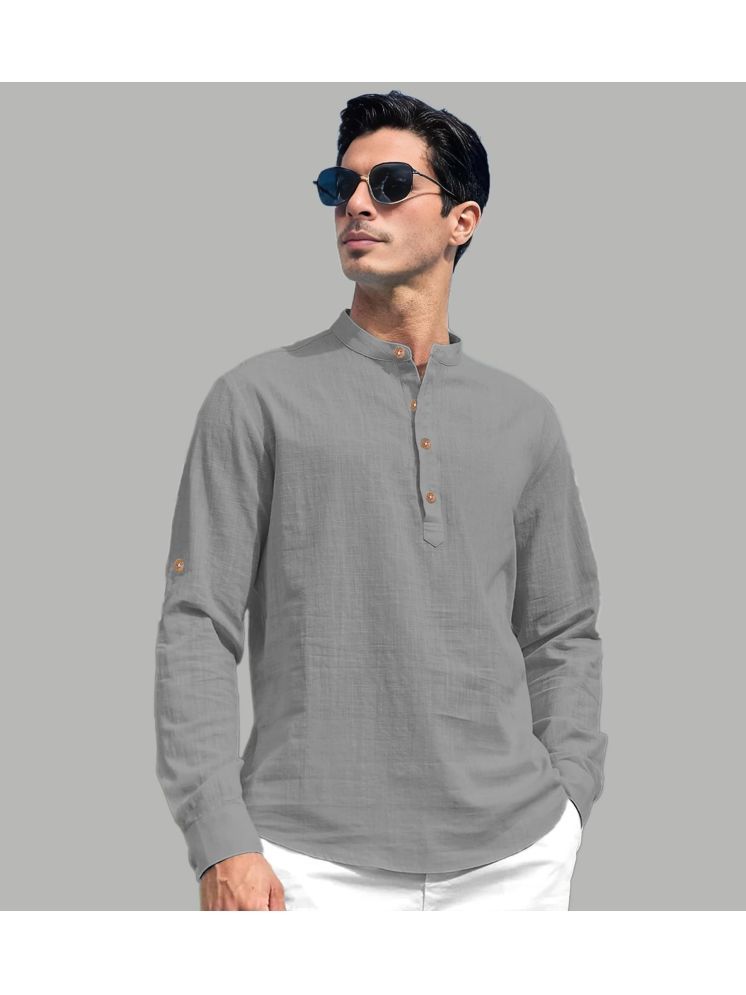     			Vida Loca Grey Cotton Blend Men's Regular Kurta ( Pack of 1 )