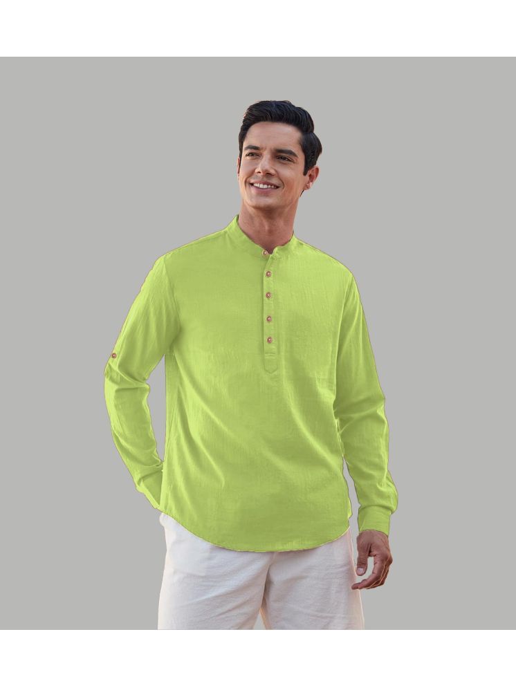     			Vida Loca Sea Green Cotton Blend Men's Regular Kurta ( Pack of 1 )