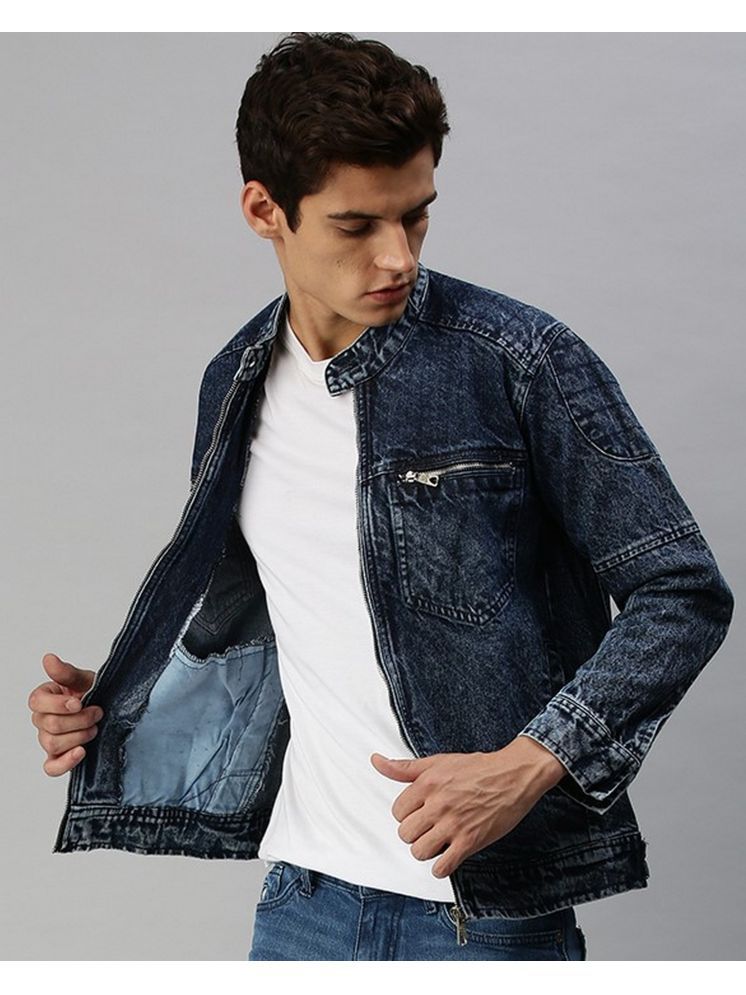     			VOGATI Denim Men's Denim Jacket - Navy ( Pack of 1 )