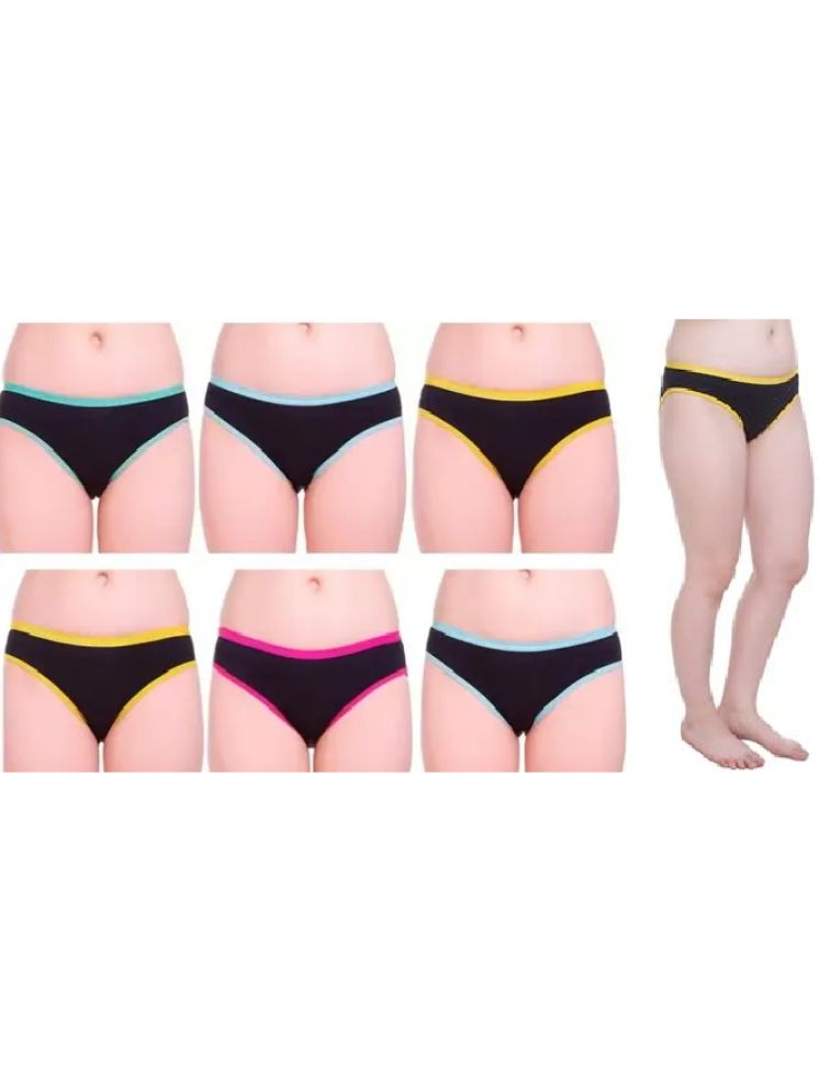     			Brasqly Pack of 6 Silk No Panty Line For Women ( Multicolor )