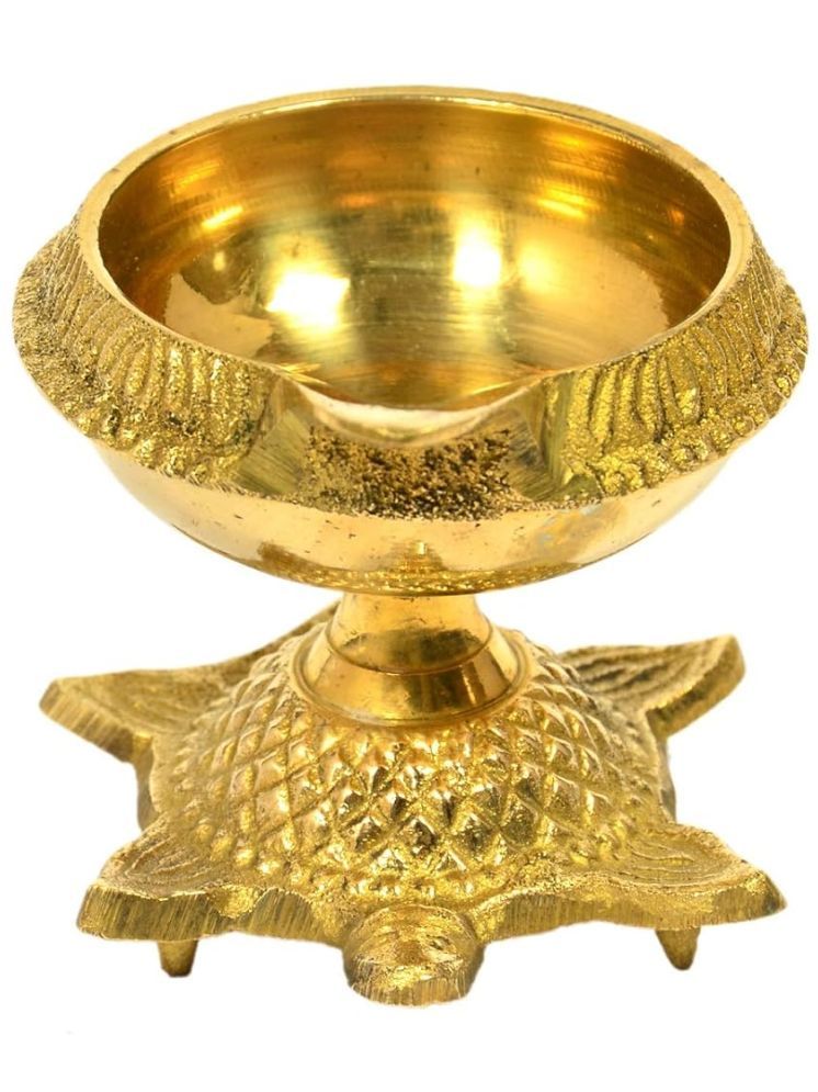     			NVIYAKSH Brass Akhand Diya - Pack of 1