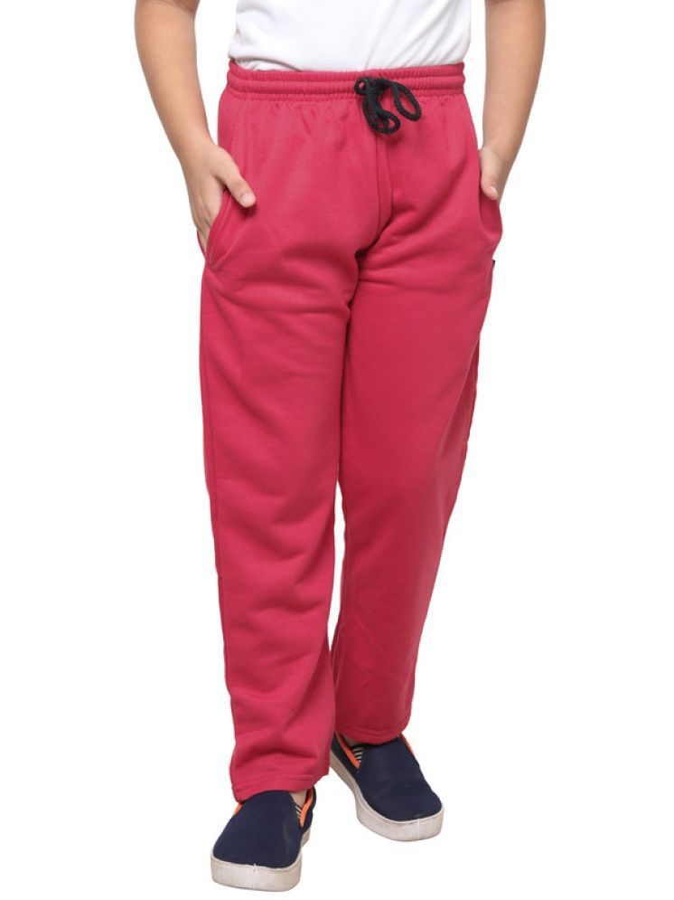     			IndiWeaves Pack of 1 Boys Fleece Trackpant ( Pink )